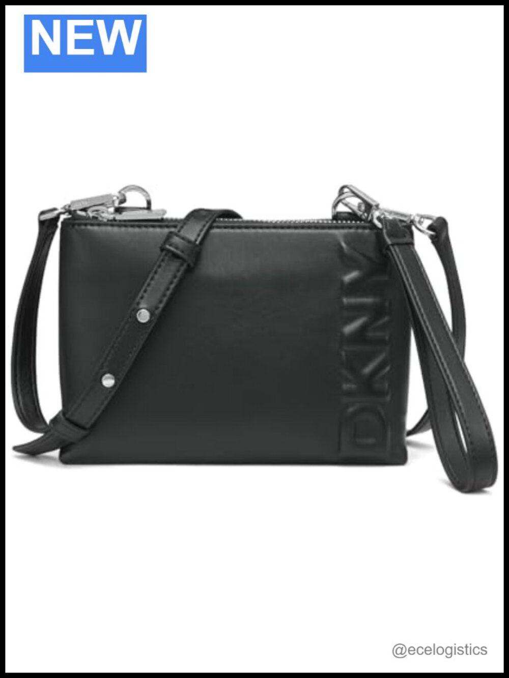 Faux Leather Small Crossbody Wristlet Purse